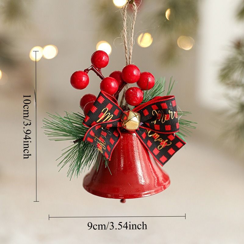 Weihnachtsschmuck aus Metall, 2025 - Baumhänger mit Glöckchen, Anhänger, Geschenk, Weihnachtsschmuck_voghion.com