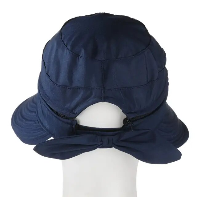 Women Ladies Anti-UV Summer Visor Sun Hat Wide Brim Beach Hat Outdoor Cap_voghion.com
