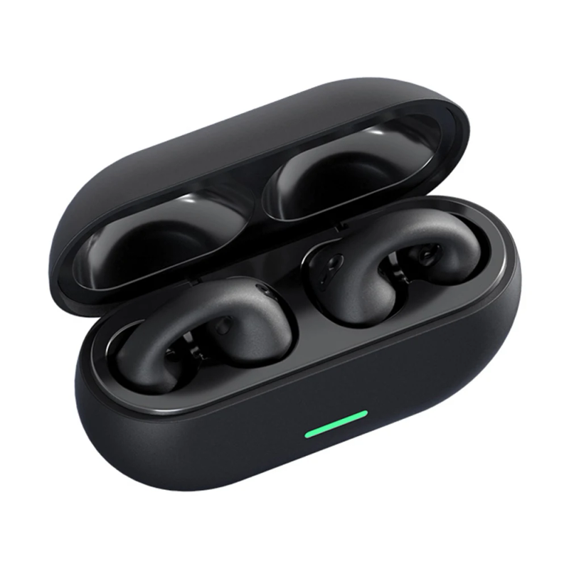 T75 Ear-Clip Bluetooth Headphones Bone Conduction Earphones Wireless Earbuds 3D Surround Stereo Bass Sports Headset with Mic_voghion.com