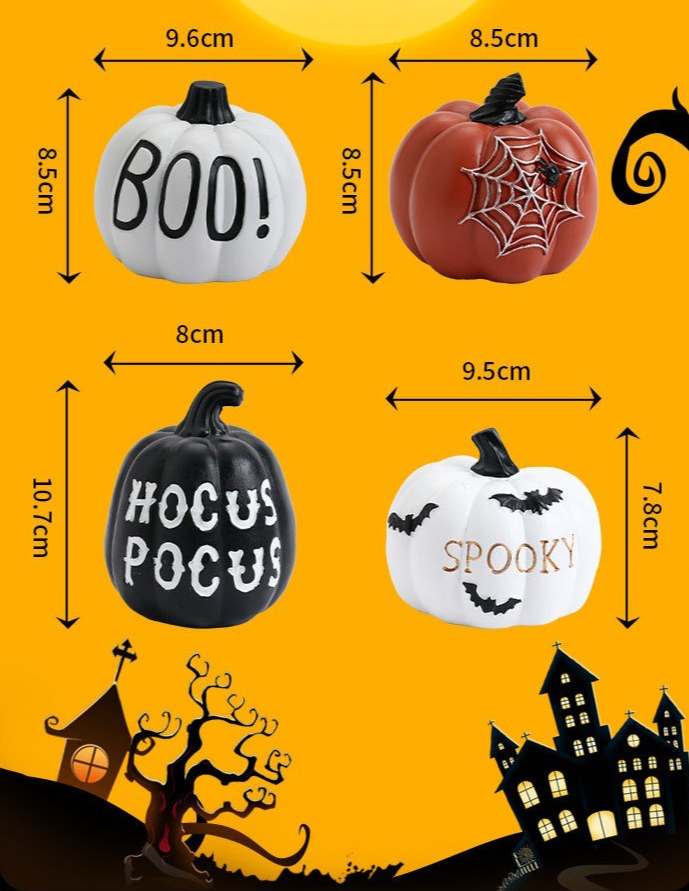 Ornamenti in resina di zucca di Halloween, artigianato, decorazione da tavolo, decorazione da giardino, atmosfera da orrore_voghion.com