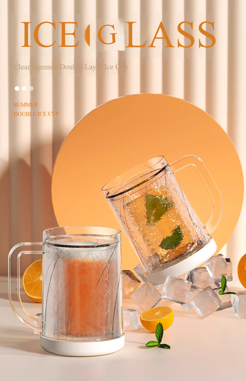 Boccale da birra congelabile a doppia parete di alta qualità - Tazza refrigerante con isolamento sottovuoto da 500 ml per bevande ghiacciate_voghion.com