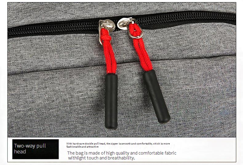 Professional USB Charging Backpack Set For Men - Waterproof Oxford Fabric Laptop Backpack With Anti-Theft Design, Travel & Business (3-Piece Set)_voghion.com