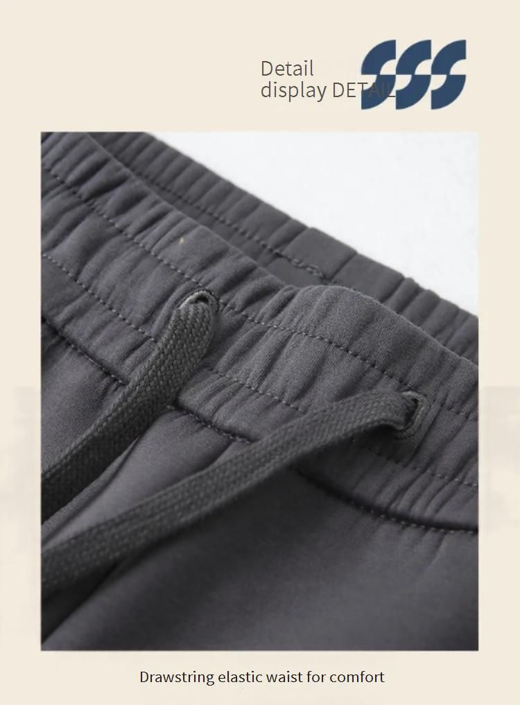 Dubbellaagse gebreide joggingbroek voor heren - Ultrazacht katoen met stretch voor sportschool en lounge (M-XXXXXL, 3 kleuren) | Windbestendig en anti-pilling_voghion.com