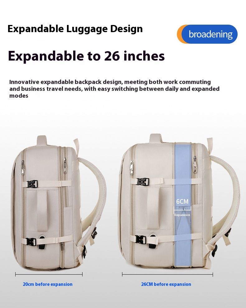 Stylish Multifunctional Backpack For Men And Women - Lightweight Waterproof Laptop Backpack With Oxford Fabric For Travel, Work, And Everyday Use_voghion.com