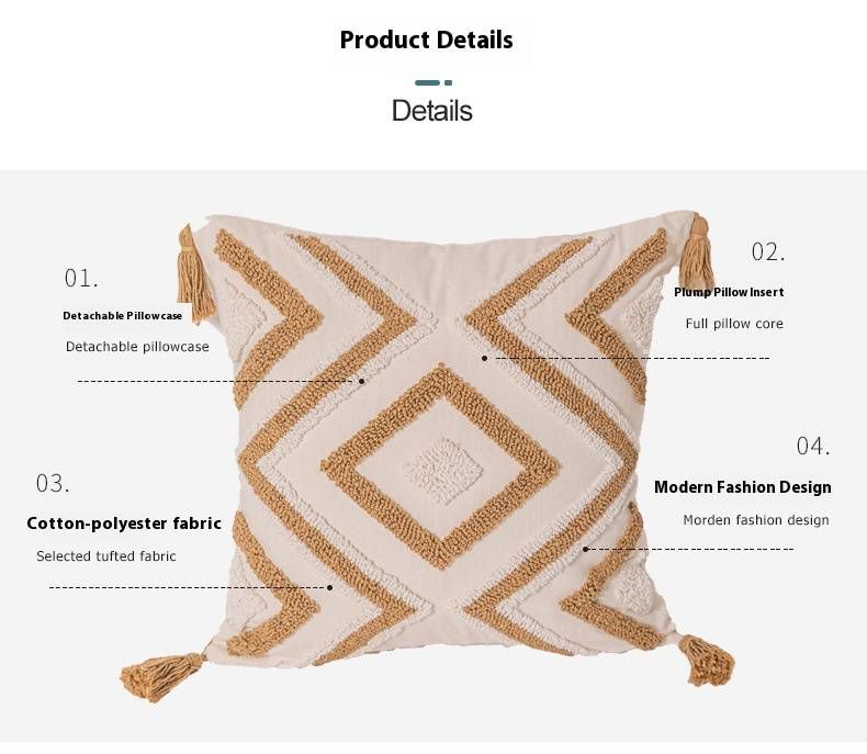 Fodera per cuscino geometrica moderna – Fodera per cuscino minimalista in poliestere per divano e letto (30x50 cm/45x45 cm, compatibile con cotone PP)_voghion.com