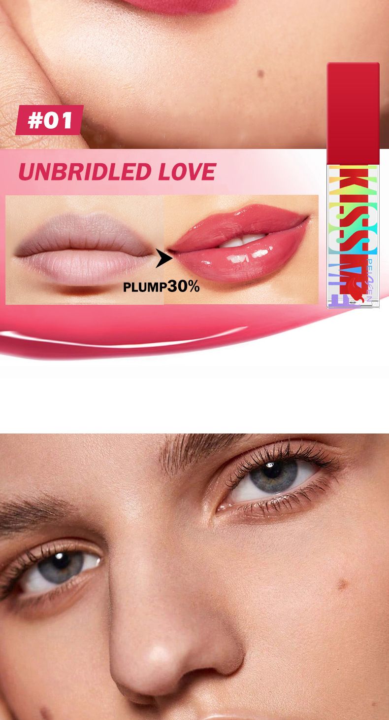 Lip Gloss Sweet Kiss Lip Plumper Waterproof, Moisturizing And Easy To Color Lip Plumper_voghion.com