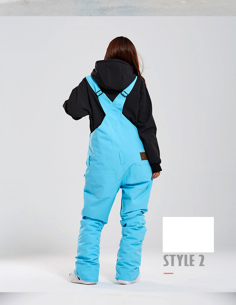 Tuta da sci Snowboard doppia tavola impermeabile nera invernale sci indoor sci nuovi pantaloni da neve_voghion.com