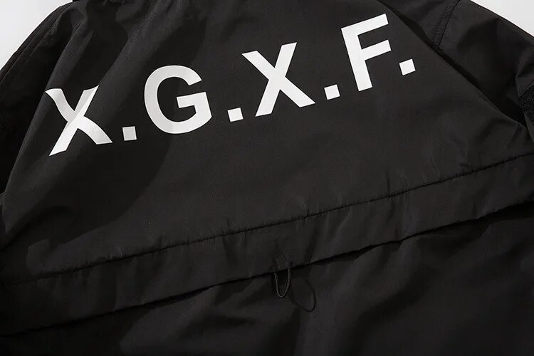 Spring Autumn Cargo Jacket Men Multi-pockets Tactical Functional Hooded Jacket Waterproof Windbreaker Outdoor Coats for Men_voghion.com