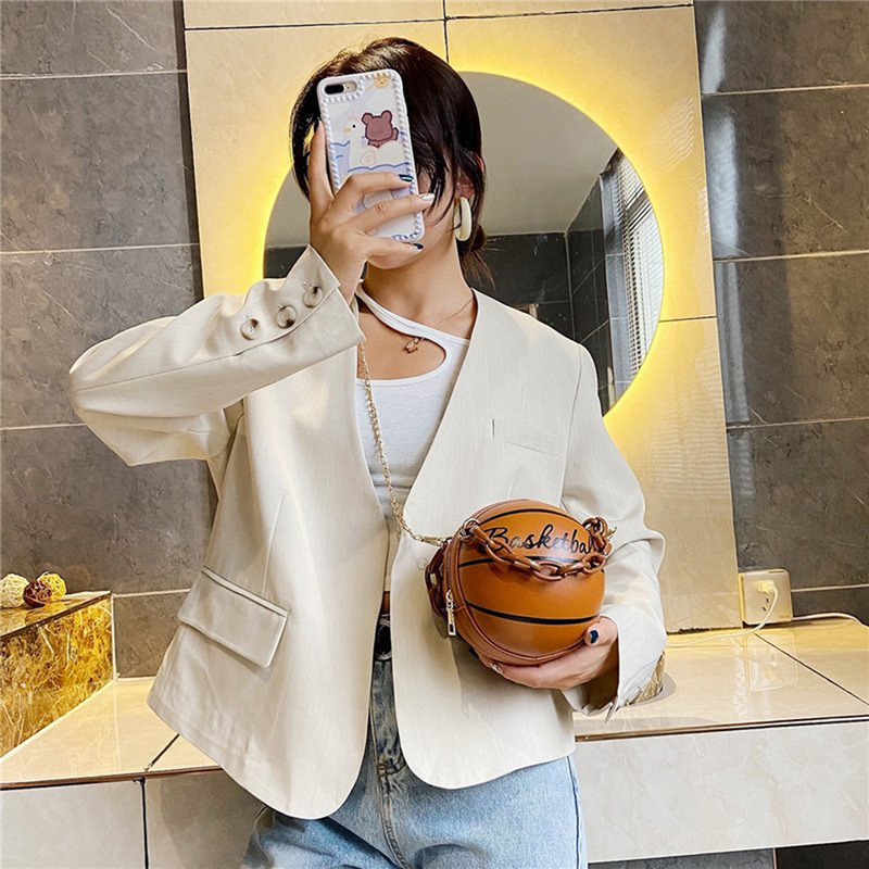 Borsa da donna Borse a tracolla da calcio da basket 2022 Nuove borse a sfera per adolescenti Borse a tracolla da donna Messenger Crossbody_voghion.com