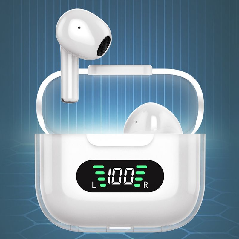 Nuevos auriculares M16Pro, inalámbricos por Bluetooth, auriculares internos tws, auriculares deportivos translúcidos de nave espacial de Ultra largo alcance_voghion.com