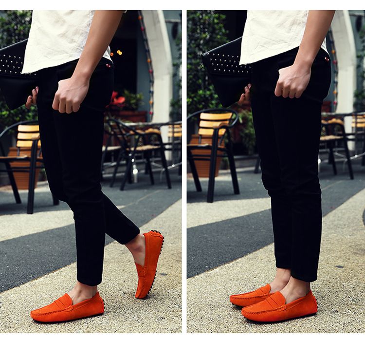 38-50 Casual Fashion Genuine Leather Loafers Moccasins Slip On Men Flats Male Driving Shoes_voghion.com