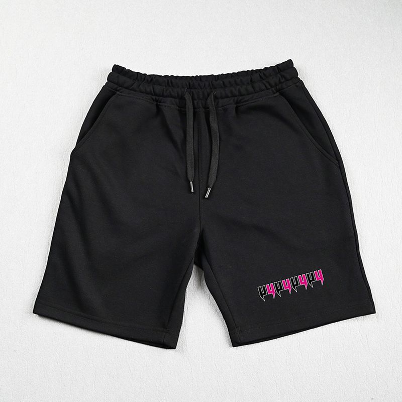 Pantaloni da corsa neri versatili in cotone antisudore da uomo Yelir World Trendy, pantaloncini casual americani_voghion.com