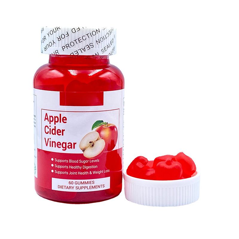 2 pièces emballées ensemble, commerce transfrontalier, exportation de gommes au cidre, 60 pièces, gommes au vinaigre, soins de santé_voghion.com