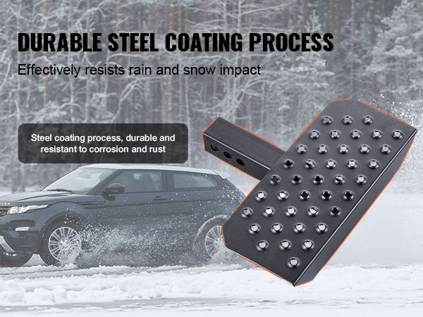VEVOR Hitch Step For 2" Receiver Universal Trailer Tow Rear Bumper Guard Steel_voghion.com