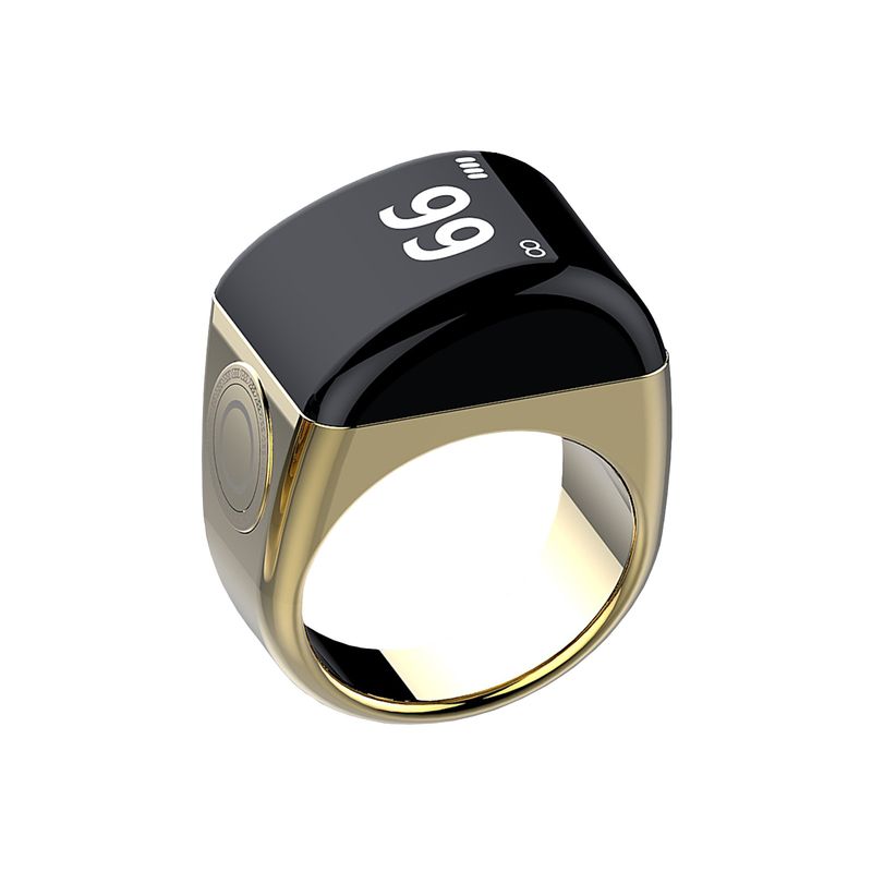 QB702 Zinc Alloy Bluetooth High-Tech Smart Ring_voghion.com