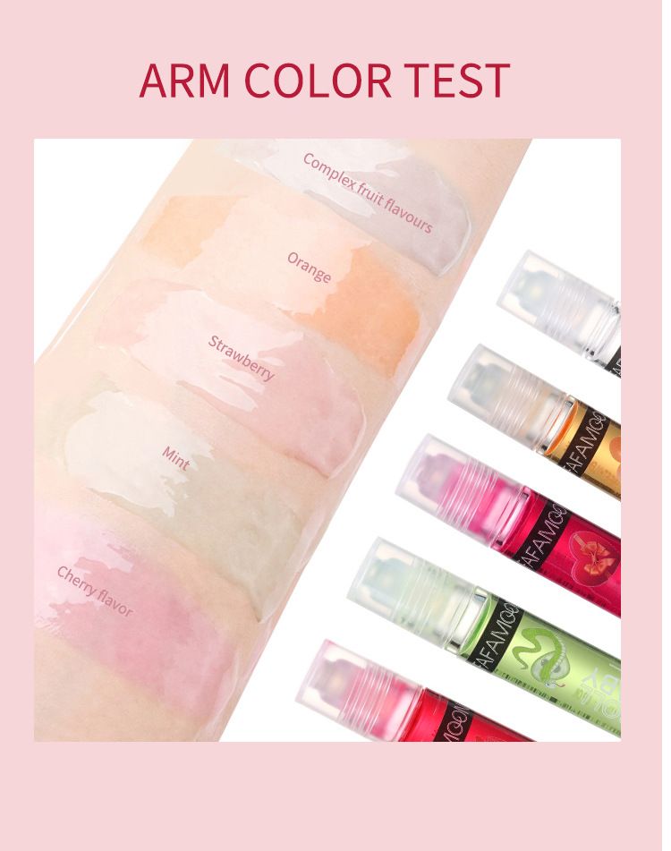 FAFAMOON bead Lip Oil hidratante hidratante batom líquido hidratante bola boca óleo seco rachadura incolor transparente_voghion.com
