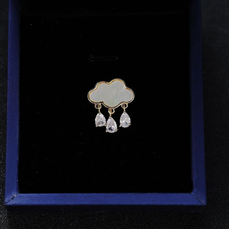 Novo broche de nuvem com fivela de pino anti-luz Broche de pino simples Broche Acessórios para terno Decote Moda_voghion.com
