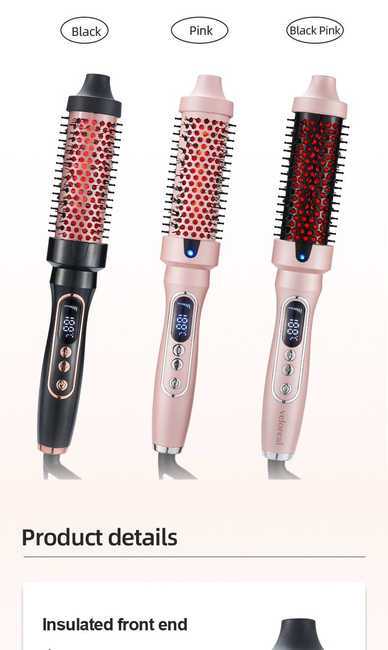 Infrarot-Thermo-Haarstylingkamm für Damen, doppelt verwendbar zum Locken und Glätten_voghion.com