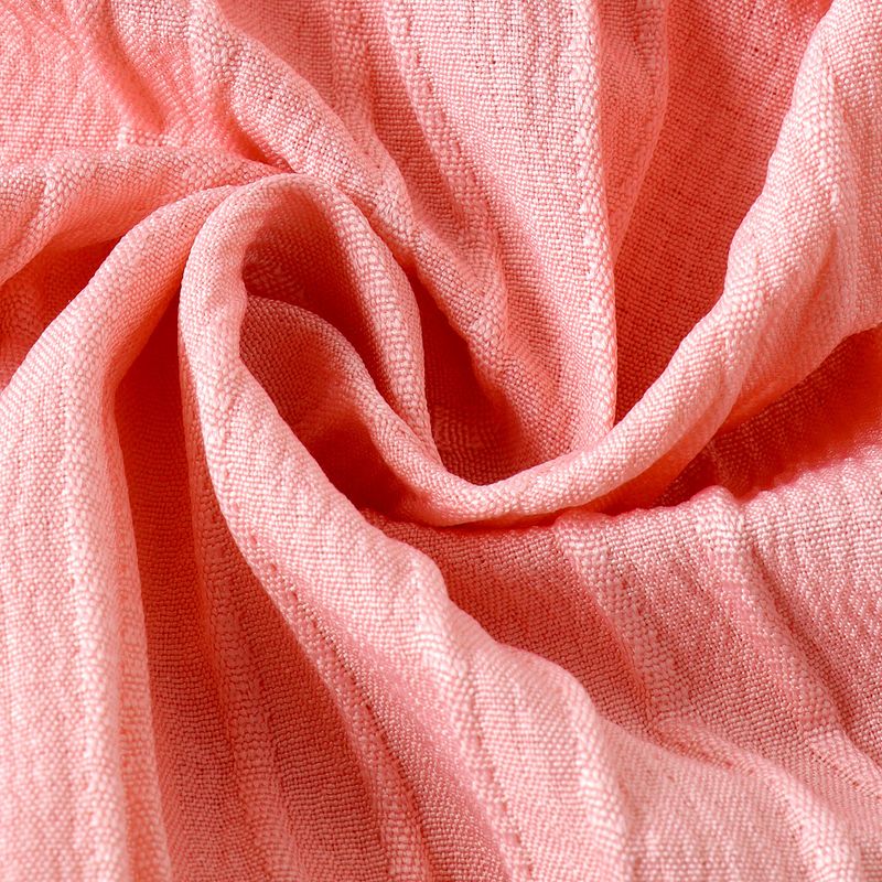 2024 Primavera/Estate Bambini Tinta Unita Cinghia Appesa con Bordo Orecchie in Legno Una Linea Collo Top Pantaloncini Temperamento Ragazza_voghion.com