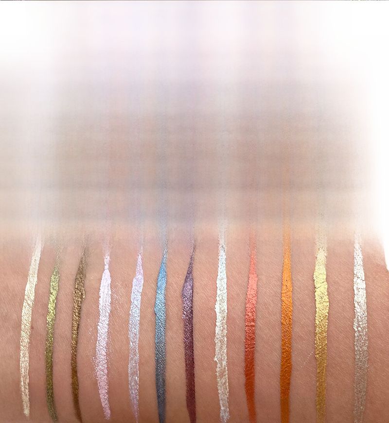 Vedenkestävä 12 väriä Eye Liner Pen Nestemäinen Eyeliner Pudaier Kosmeettinen Värikäs Eyeliner Pencil universaalille ihotyypille_voghion.com