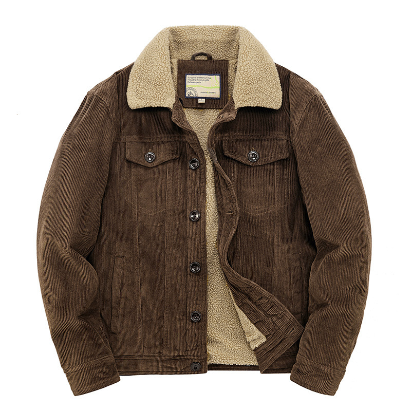 Giacca invernale da uomo, calda, spessa, con fodera in pile, collo alto, casual, da ragazzo_voghion.com