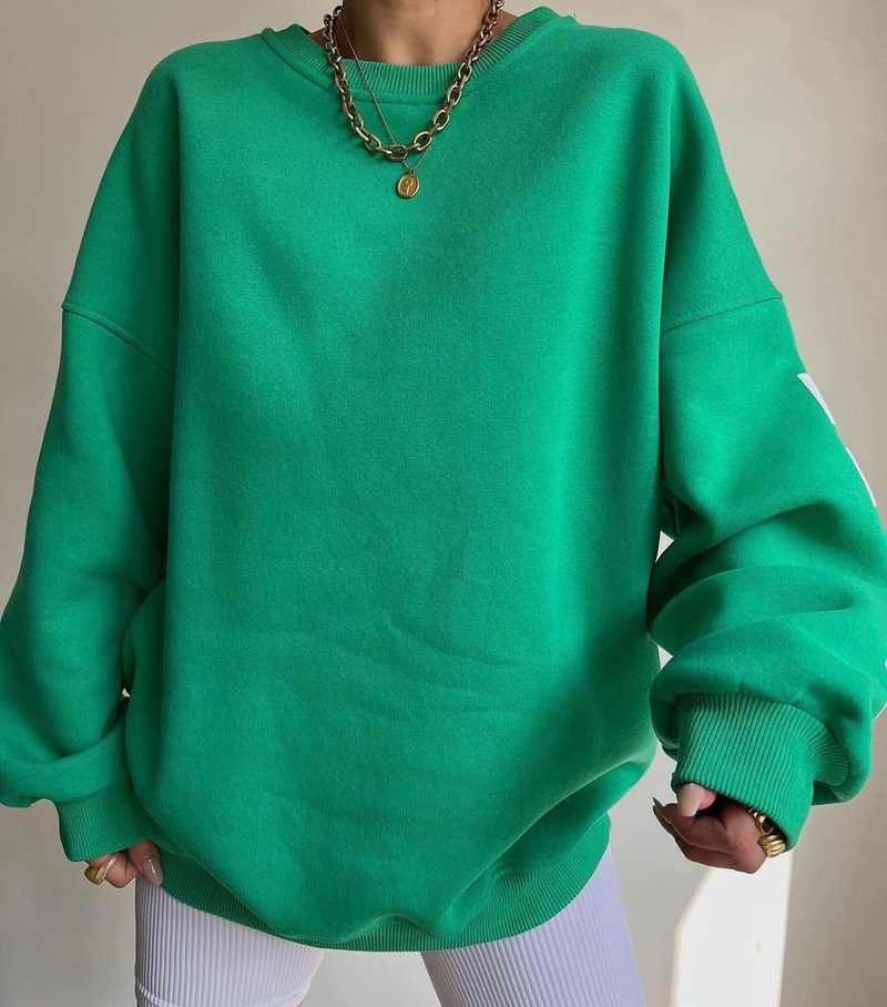 Women's Clothing clothing casual fashion printed thickened versatile tops long sleeved sweatshirts_voghion.com