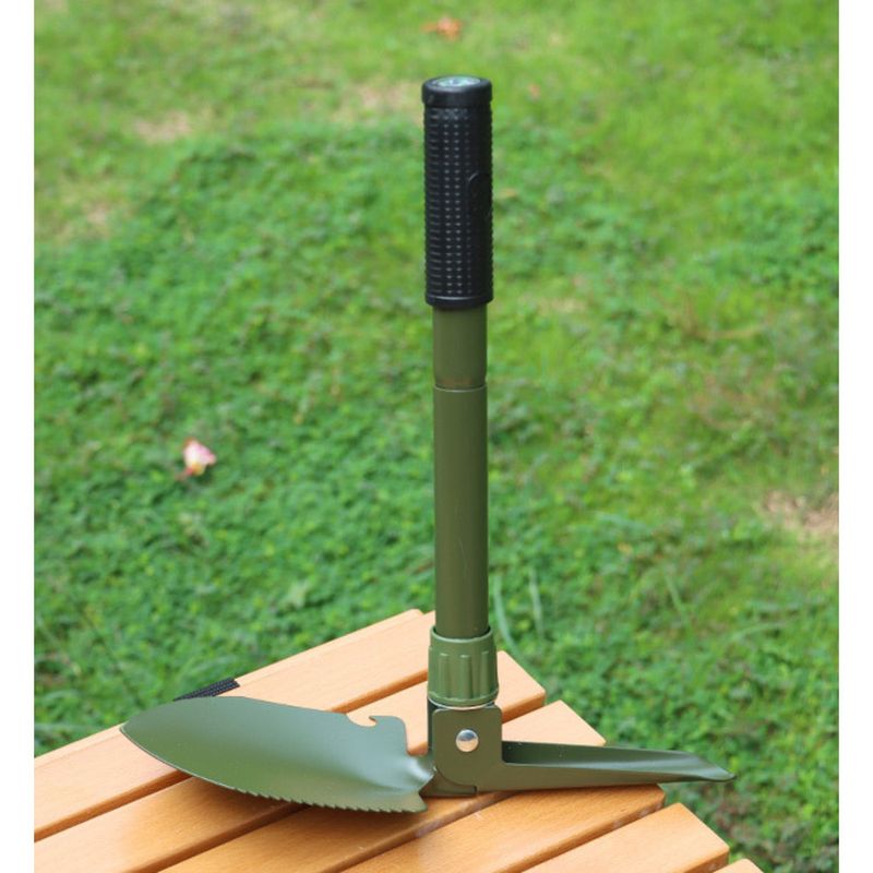 Outdoor Gear Camping Spaten 4-in-1 Multifunktionale Militär Angeln Klapp Eisen Schaufel_voghion.com