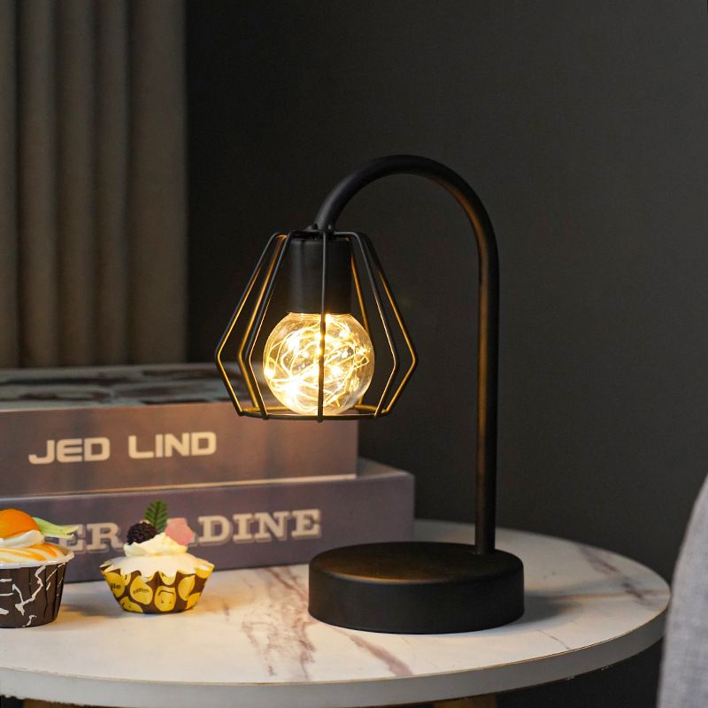 Nordic fier decorativ decor interior design pahar de vin roșu lampă din sârmă de cupru lumină de noapte de Crăciun_voghion.com