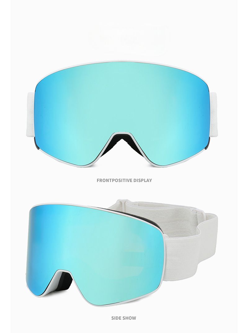Lunettes de ski d'alpinisme 2025 pour hommes et femmes, double couche antibuée, avec verres correcteurs magnétiques à clipser, pour la neige_voghion.com