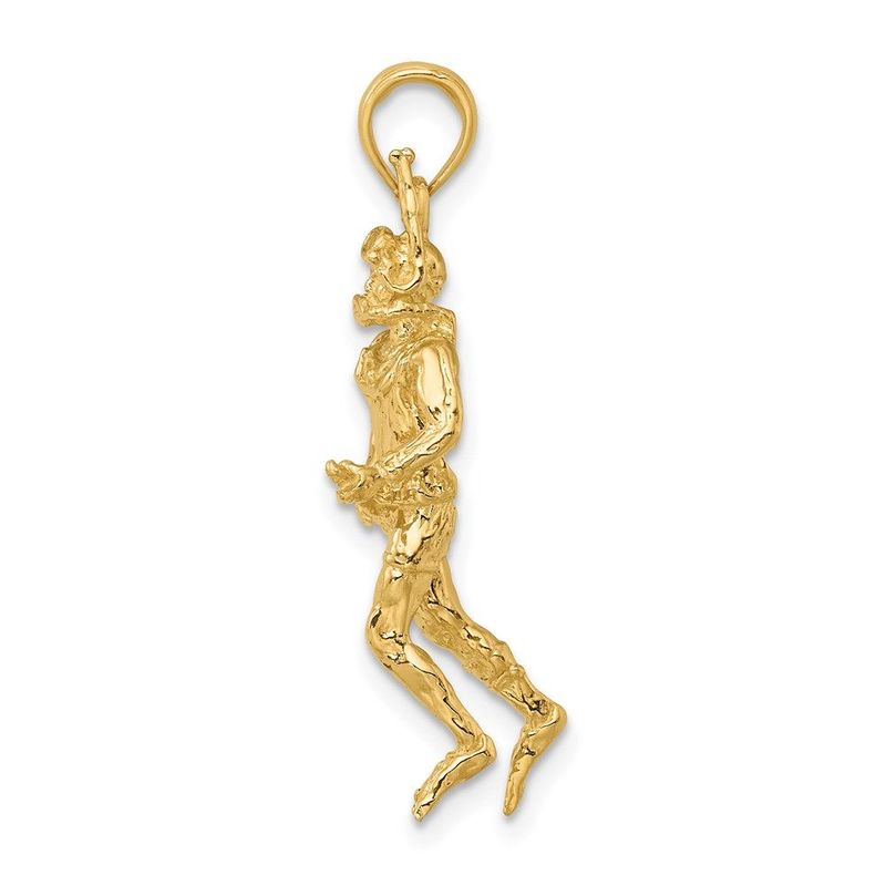 14K 3-D Scuba Diver Charm_voghion.com