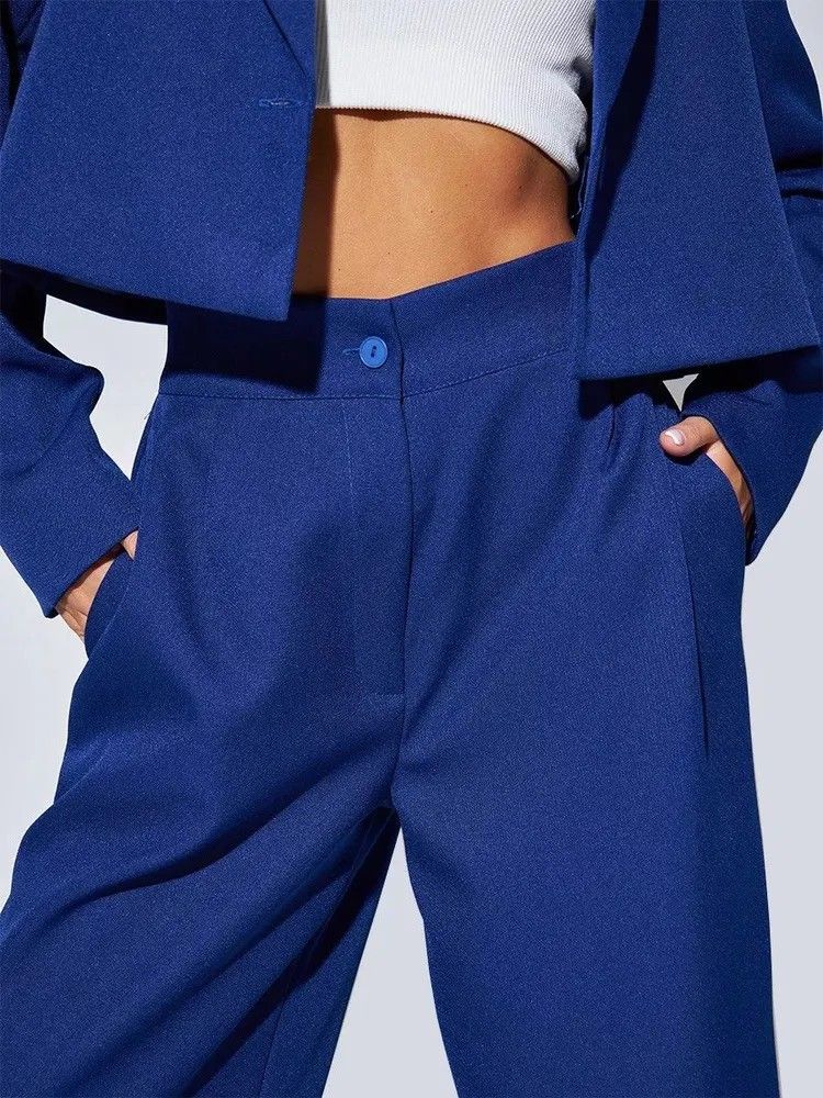 Dameskleding Herfst Nieuwe Mode Casual Kort Klein Pak Slim Fit Broek Damespak_voghion.com