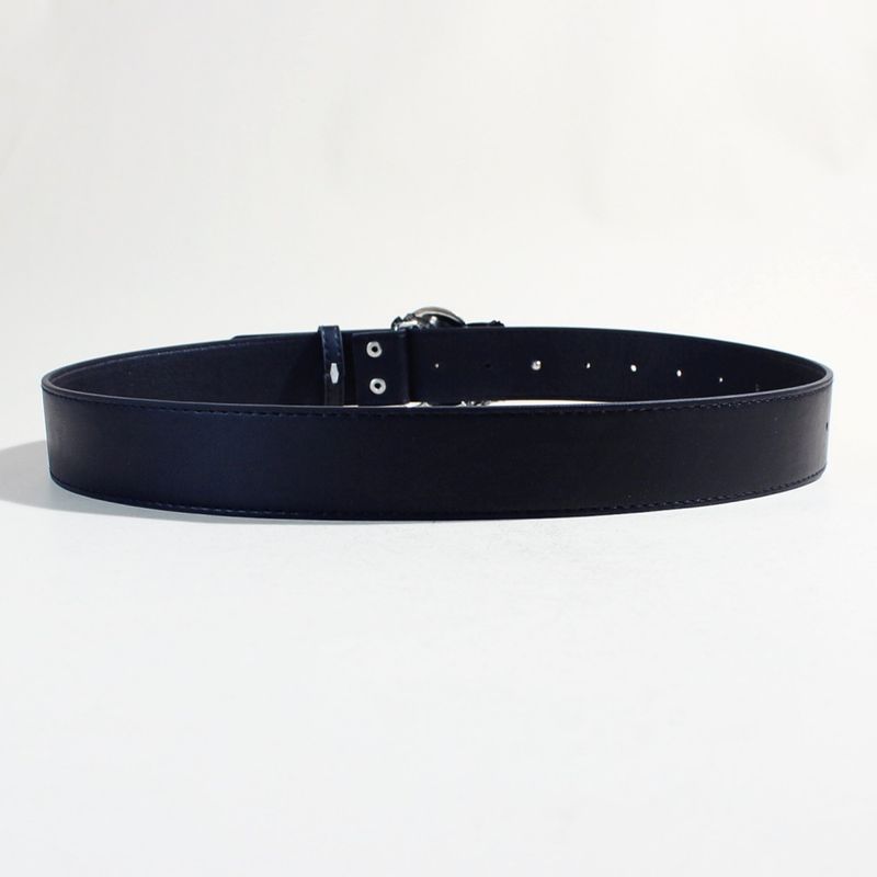 Unisex Heart-Piercing Design Belt - Oversized Buckle Smooth Clasp Casual Waistband For Men/Women (Trendy Gothic Punk Accessory)_voghion.com