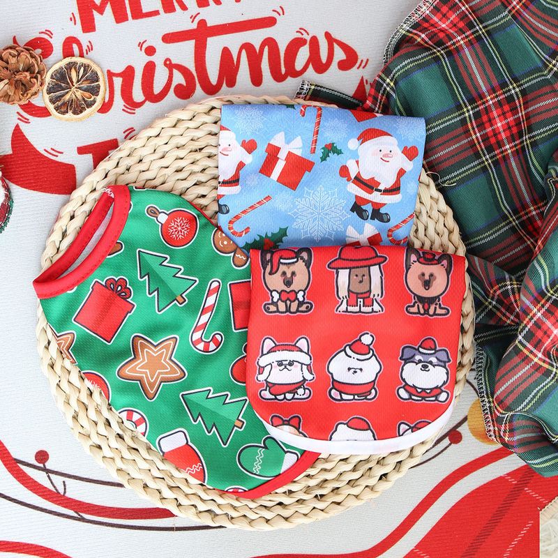 New Christmas Limited Edition Cat And Dog Clothes Vest For Pets Teddy Bichon Small Dogs Short Non-Shedding_voghion.com