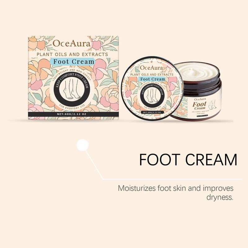 OceAura Care Nourishing Moisturizing Skin Lightweight And Easy To Absorb Hydrating Foot Cream_voghion.com