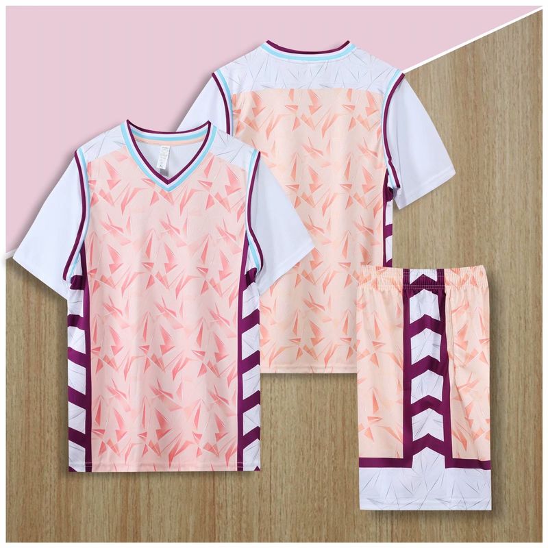 F ake κοστούμι μπάσκετ δύο τεμαχίων, αθλητικό μπλουζάκι, ανδρικό και γυναικείο μπλουζάκι, σορτς, προπόνηση που αναπνέει, χαλαρή εφαρμογή,_voghion.com