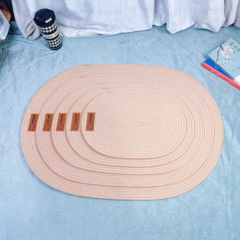 Pad Scratching Board Non-Shedding Durable Scratch-Resistant Cat Claw Grinding Woven Cotton Rope Pet Sleeping Mat All_voghion.com