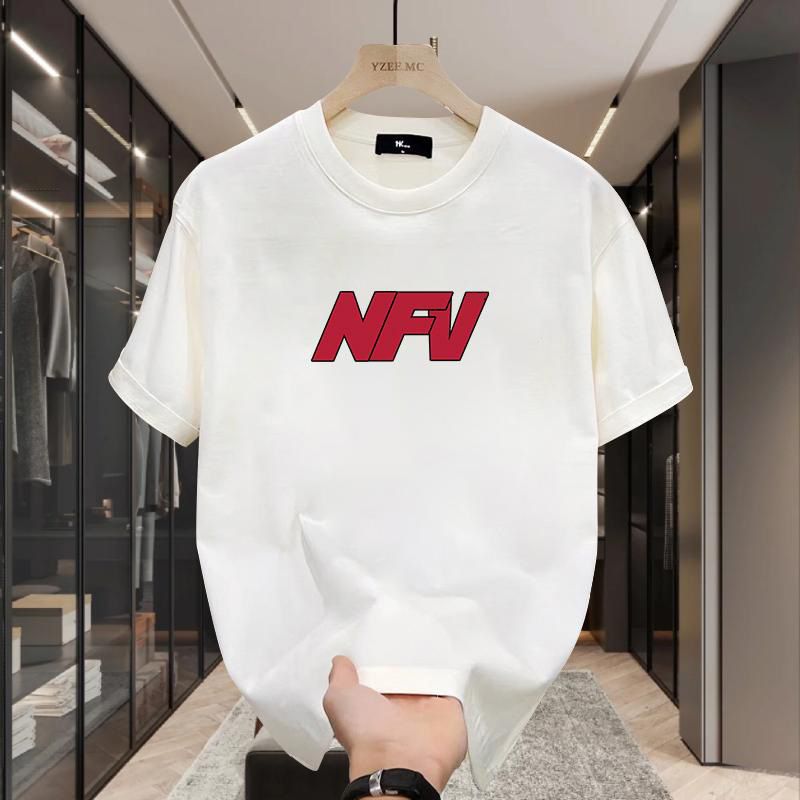 High quality trendy ins personalized printed short sleeved T-shirt for men's 2024 spring/summer loose and_voghion.com