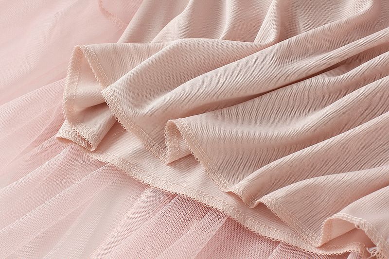 new autumn style temperament high waist slimming super fairy flower bud irregular mesh skirt female 8063_voghion.com