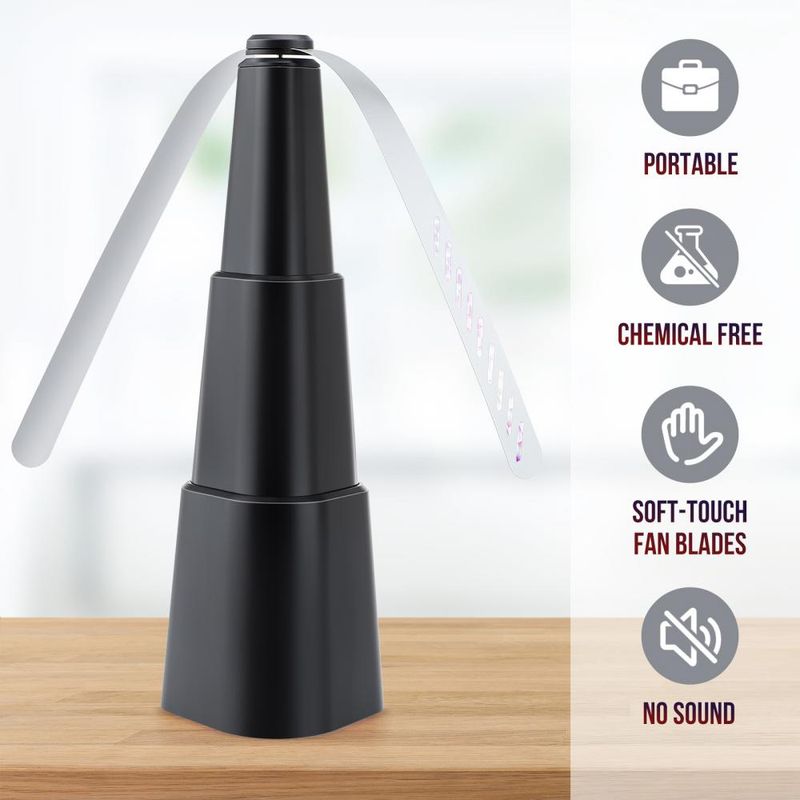 Fly Repellent Fan USB Recharge Food Protector Multi-function Automatic Electronic Outdoor Pest Control Destroyer Mosquito Killer_voghion.com