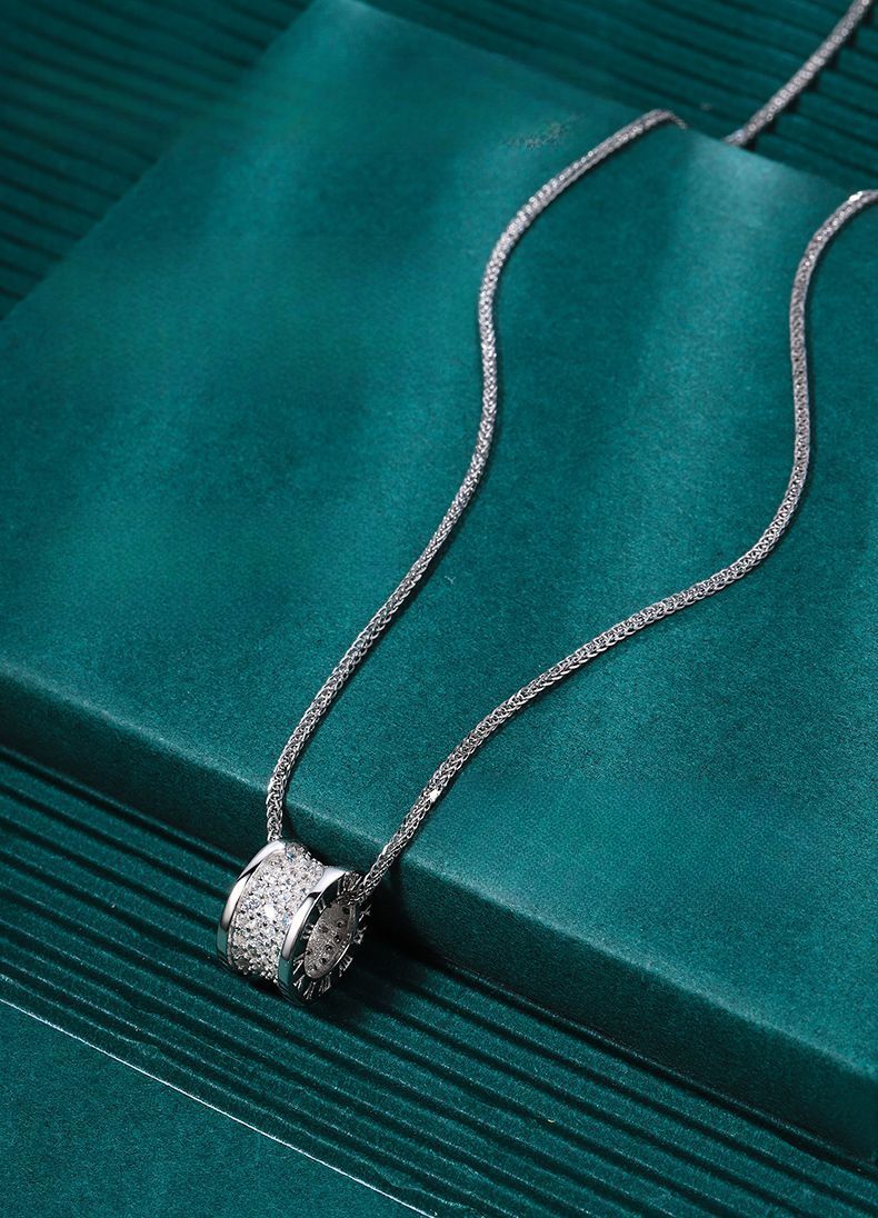 Collana da uomo alla moda e unica in argento puro 999, regalo Chopard in argento massiccio per il compleanno del marito, catena semplice,_voghion.com