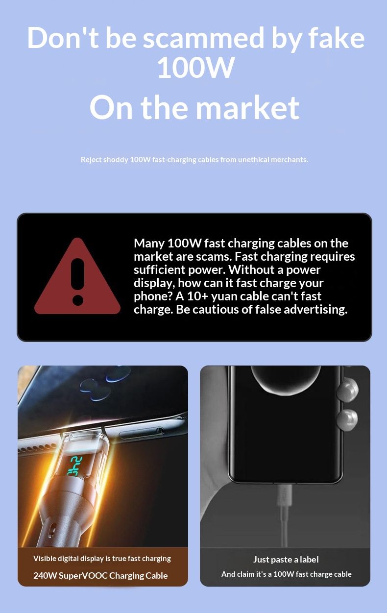 Digitex Extended Smart PD Digital Display Data Compatible With Huawei Xiaomi 15 Honor 120W Super Fast Charging Cable_voghion.com