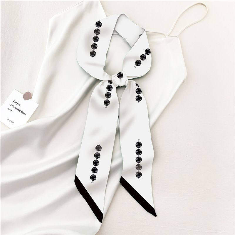 2024 minimalist spring and autumn new long women's decoration professional scarf binding bag headband ribbon_voghion.com