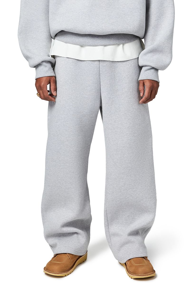 Calças de moletom de lã para outono e inverno, tendência da moda, calças de moletom soltas e confortáveis com cós elástico_voghion.com