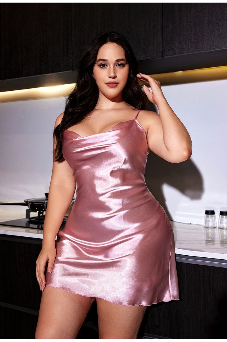 luckyqqyp Yaoting Cross-Border New Large Size Dress Silk Sexy Backless Camisole Nightdress SQ22012_voghion.com