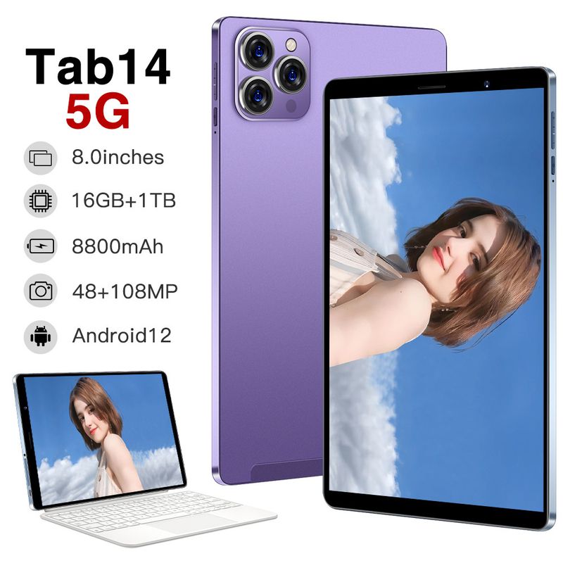 Tab14 8-inch HD Android Tablet With 3G Calling, 16GB Storage, Quad-Core Processor, IPS Screen, Bluetooth, GPS – Ultra-Thin Metal Shell_voghion.com