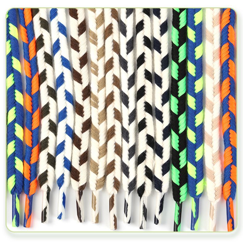 Accessori per scarpe Lacci doppi colorati da 9 mm fai da te in corda intrecciata a mano per cappelli e maglioni, coulisse, lacci alla moda, artistici e letterari_voghion.com
