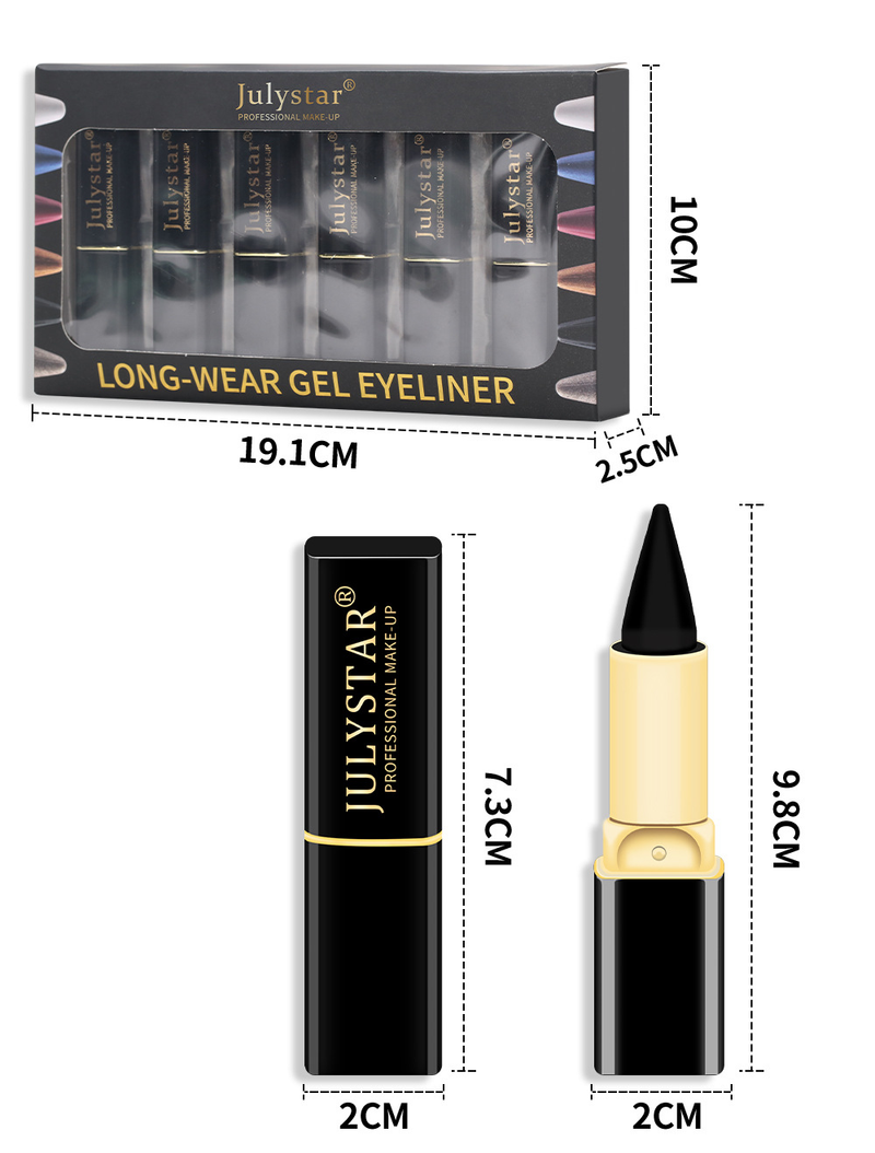 Set de creme de machiaj natural, rezistente la apă, pentru creion de ochi, creion de machiaj, creion creion de ochi rezistent la apă_voghion.com