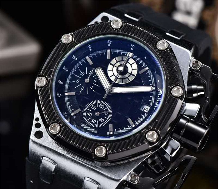 Frank Richard Noctilucent Quartz Watch Moške kvarčne ure Personality Set Auger ročna ura v Evropi in Ameriki_voghion.com