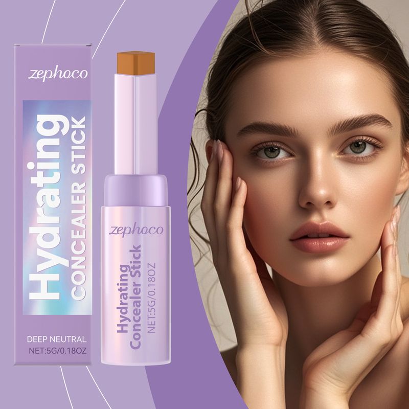 Zephoco Concealer für dunkle Hauttöne, natürlicher Nasenschatten, Gesicht, praktischer kompakter Konturstift_voghion.com