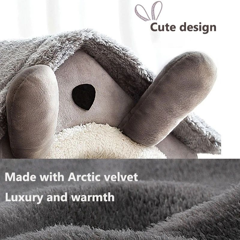 Indoor Warm Dog House Soft Pet Bed Tent House Dog Kennel Cat Bed With Removable Cushion Suitable For Small Medium Large Pets_voghion.com
